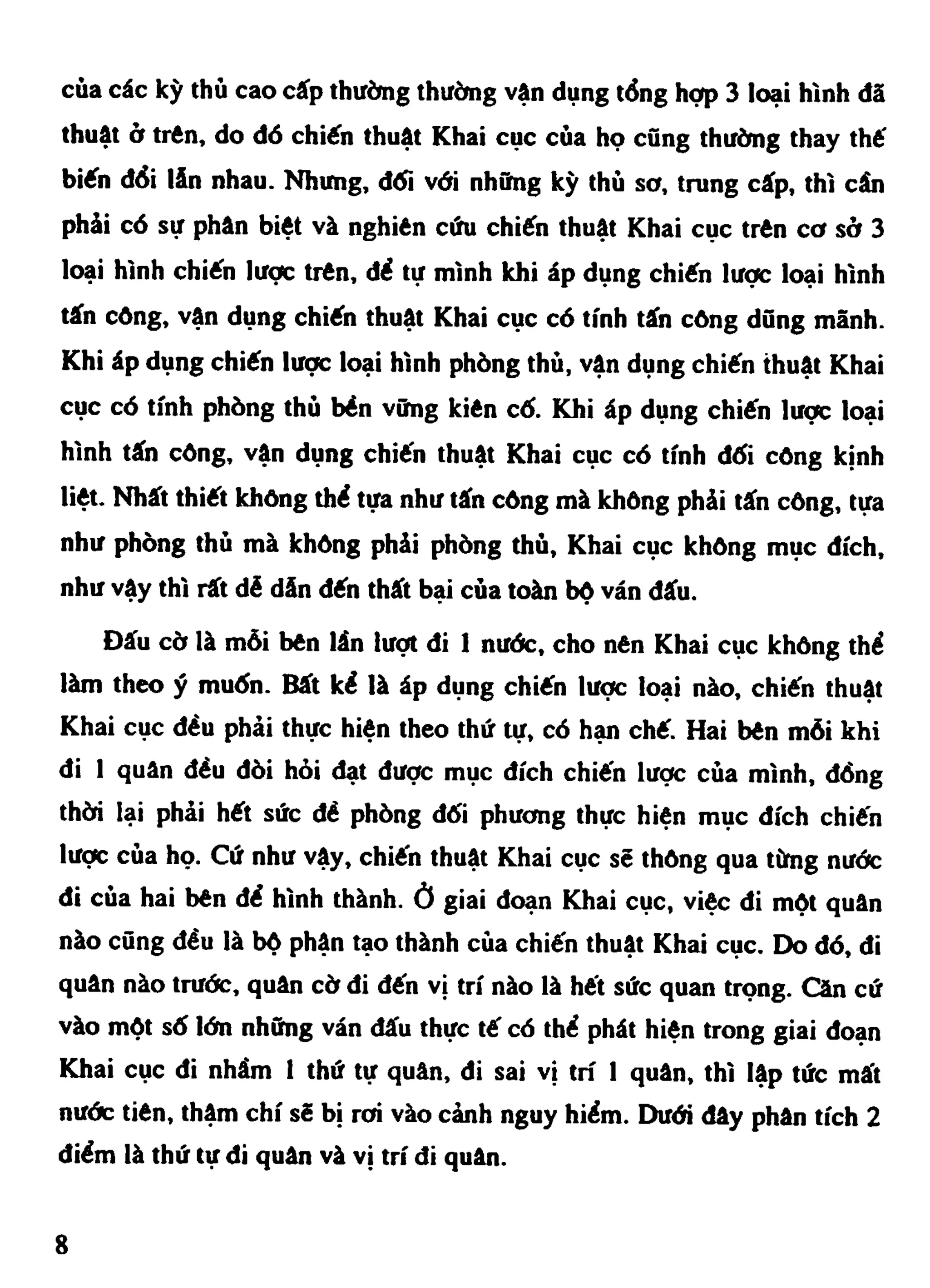 Cờ Tướng - Khái niệm về cờ tướng khai cuộc