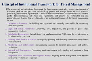 Institutional Framework of Forest Management in Bd | PPTX