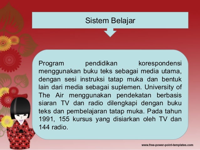 Sistem Pendidikan Jarak Jauh di Jepang