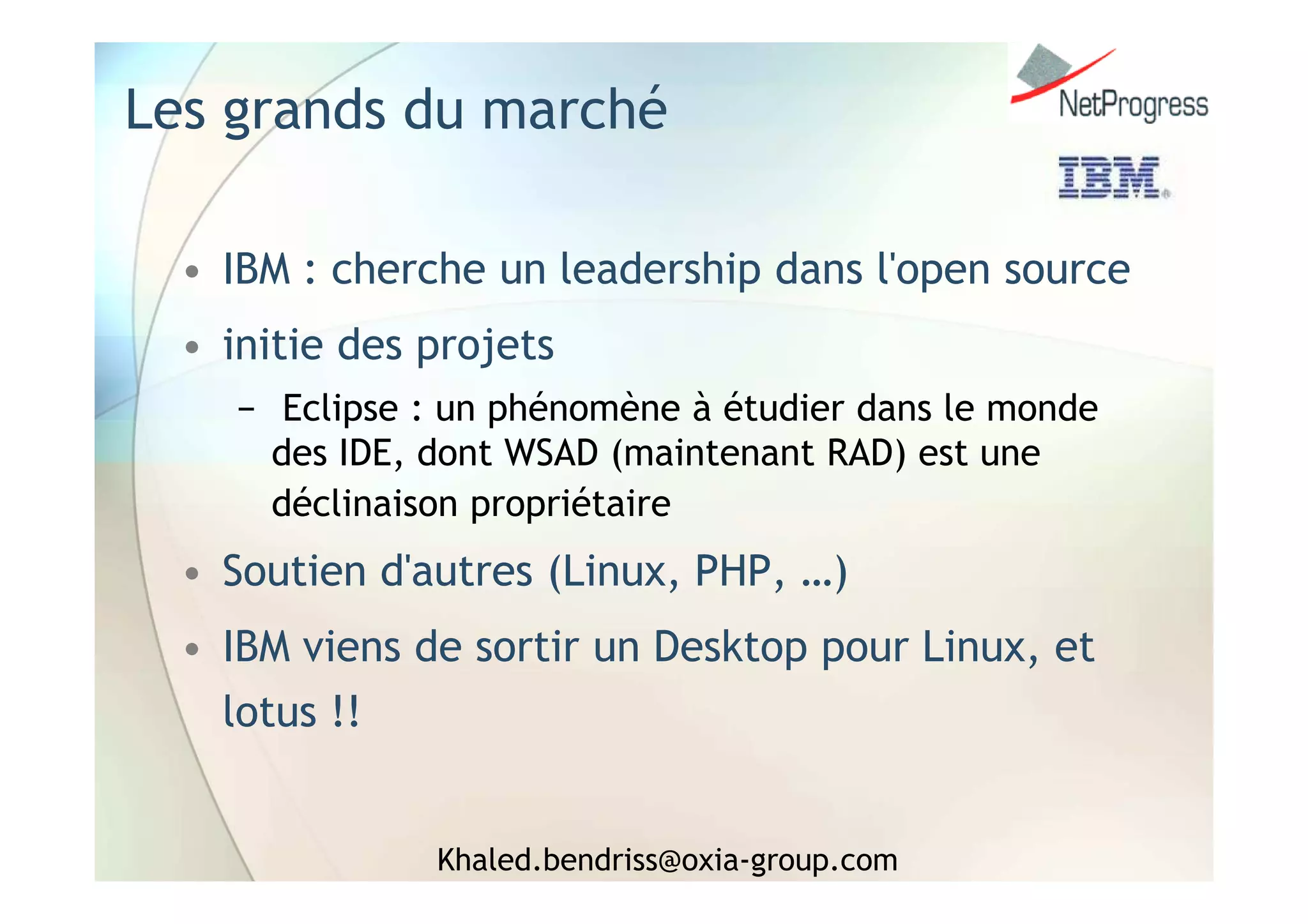 Intégration Libre & Propriétaire : la Symbiose