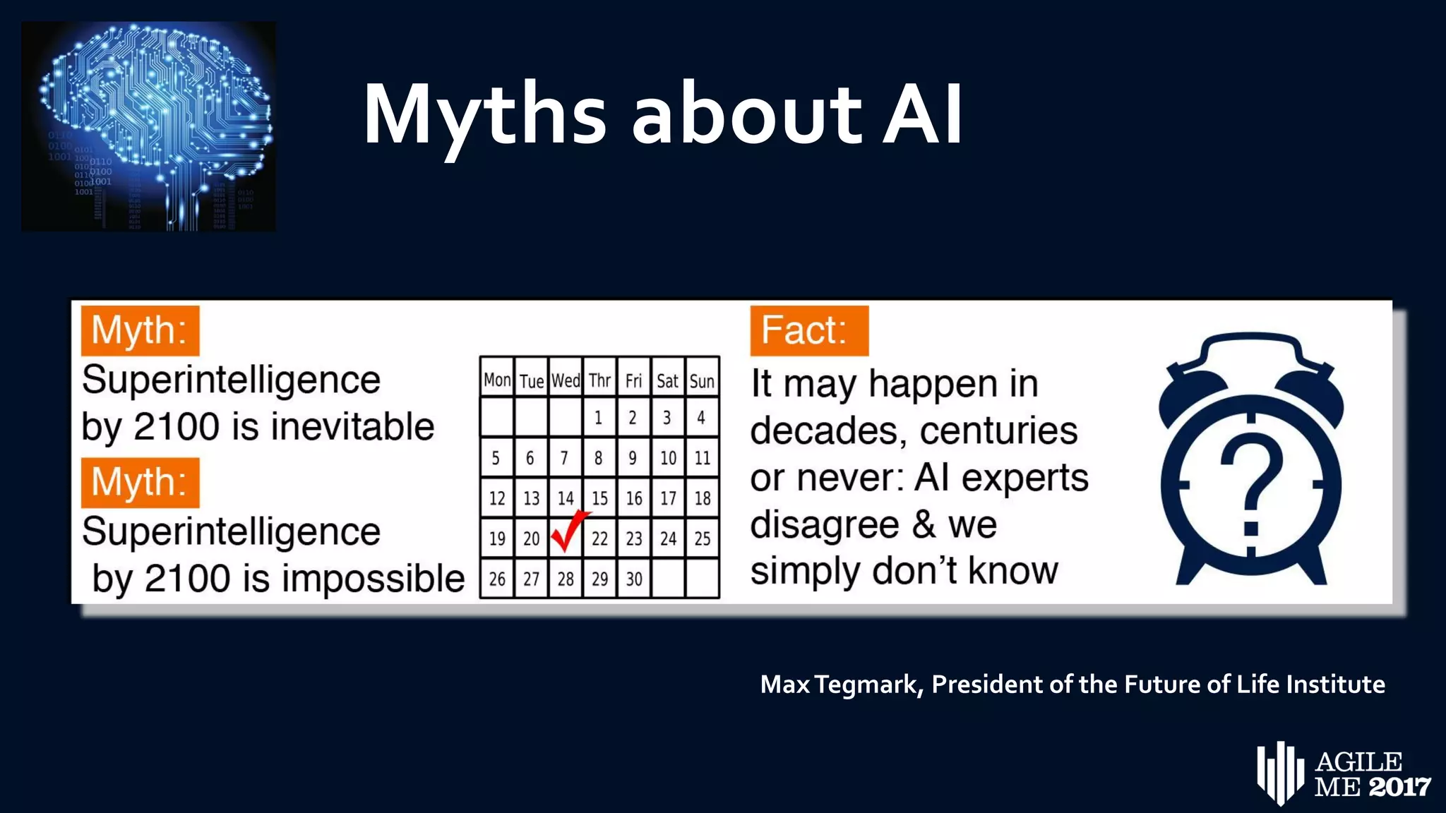 Myths about AI
MaxTegmark, President of the Future of Life Institute
 