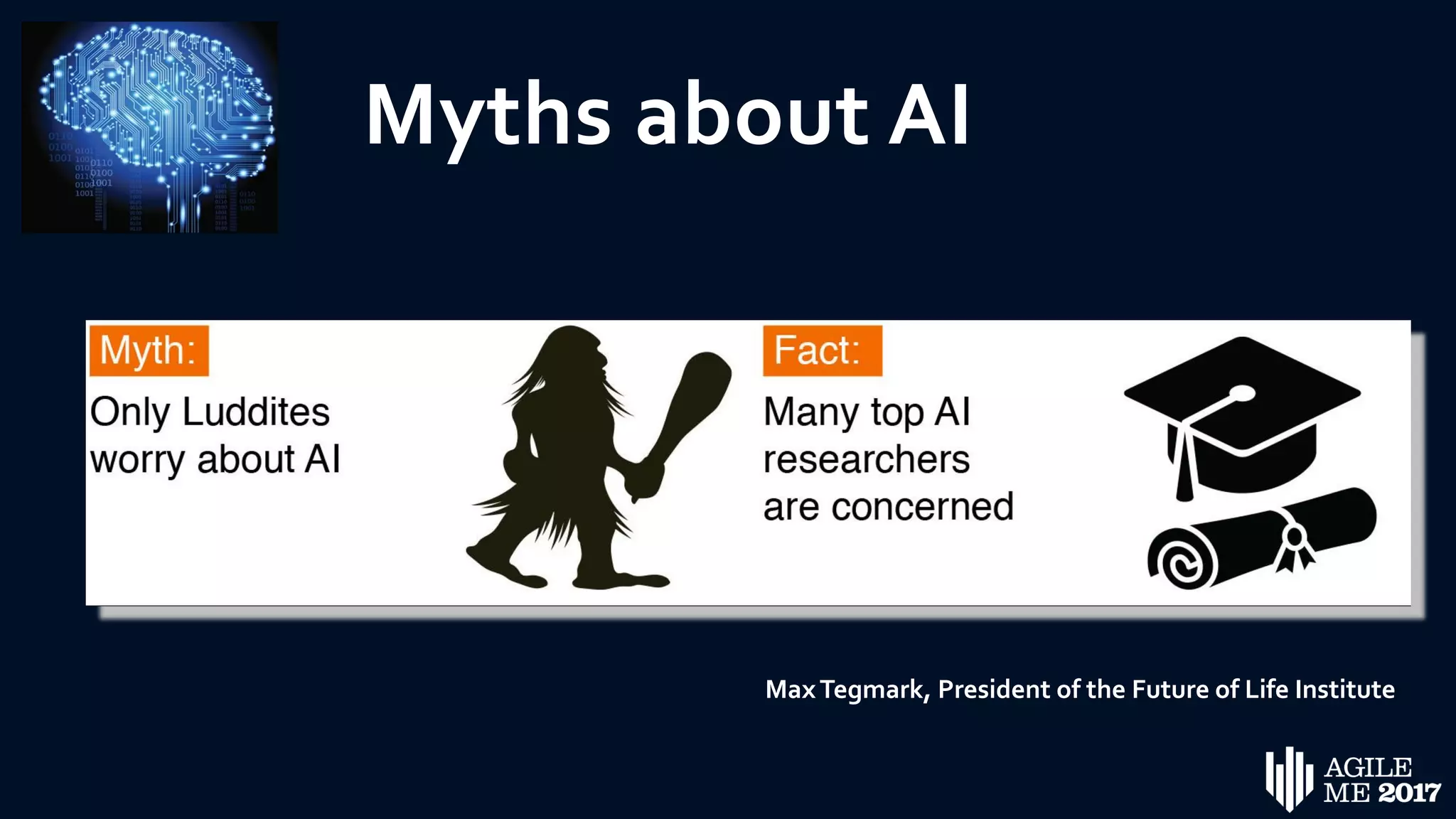 Myths about AI
MaxTegmark, President of the Future of Life Institute
 