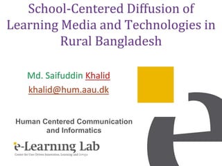 Human Centered Communication
       and Informatics


              27-03-2012
 
