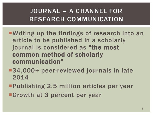 How to write a scholarly paper