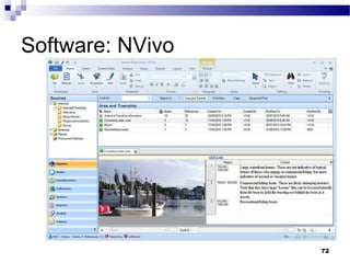 Software: NVivo




                  72
 
