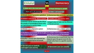 Khalifat vs democracy