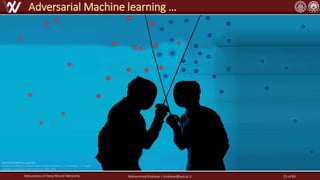 Robustness of Deep Neural Networks Mohammad Khalooei | khalooei@aut.ac.ir
Adversarial Machine learning …
Adversarial Machine Learning,
Author(s): Anthony D. Joseph, Blaine Nelson, Benjamin I. P. Rubinstein, J. D. Tygar
Publisher: Cambridge University Press, Year: 2019
25 of 84
 