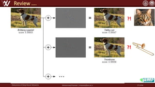 Robustness of Deep Neural Networks Mohammad Khalooei | khalooei@aut.ac.ir
Review ….
?!
?!
57 of 84
 