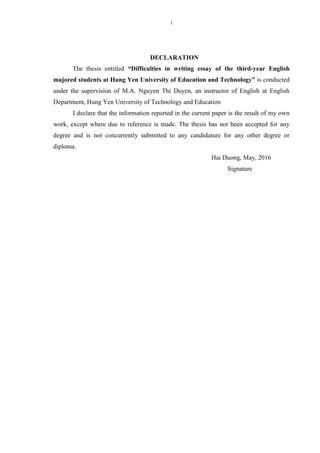 Graduation thesis of English Major | PDF