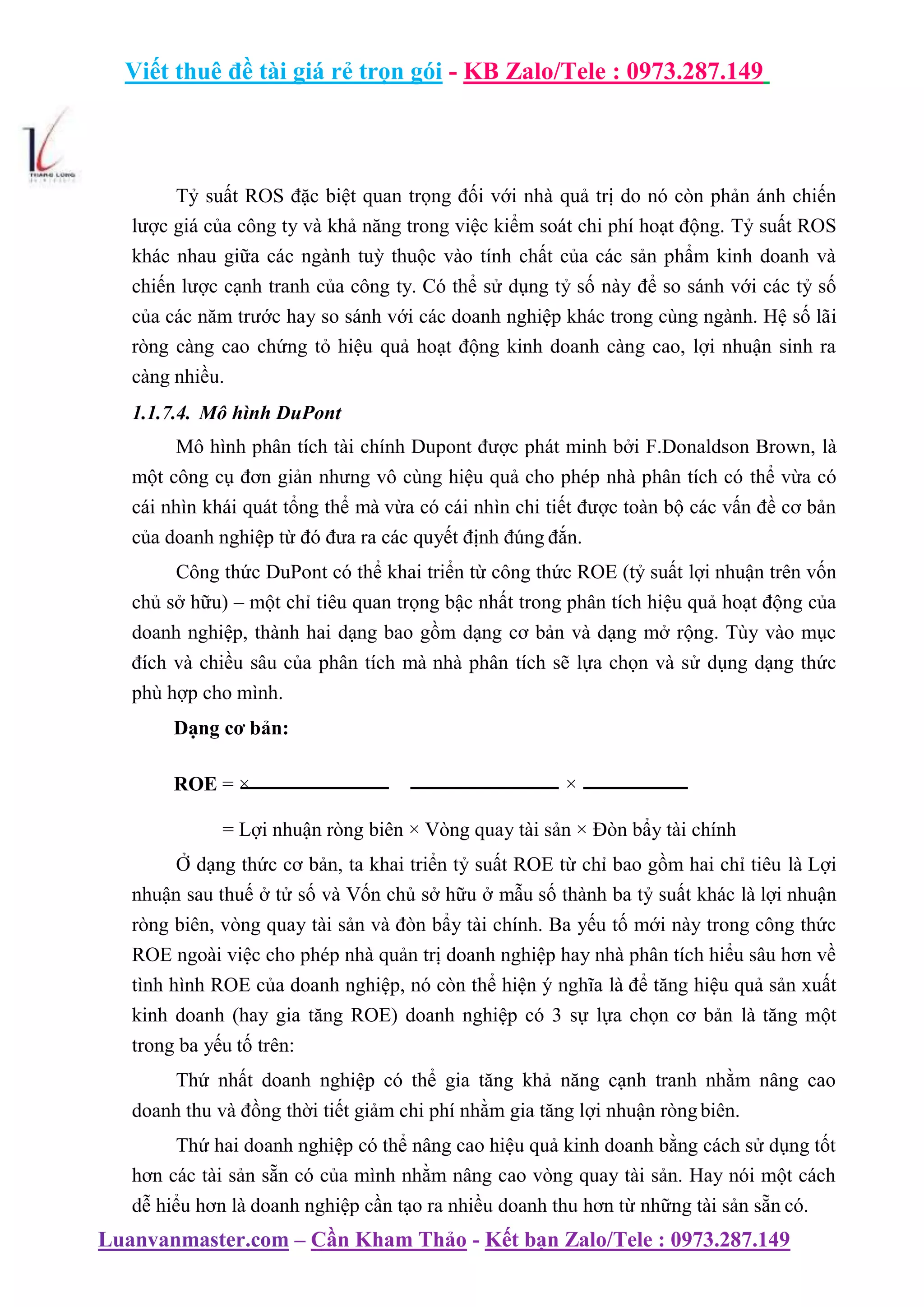 Khóa Luận Tốt Nghiệp Phân Tích Hiệu Quả Kinh Doanh Của Công Ty.docx
