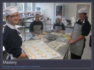 Mastery
Persisting until excellence is achieved
 