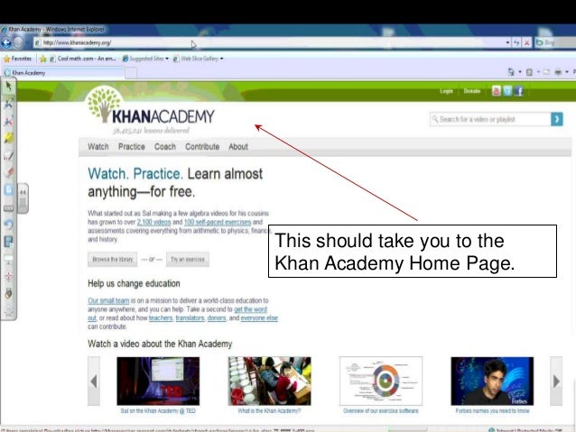 Khan Academy Presentation Notes