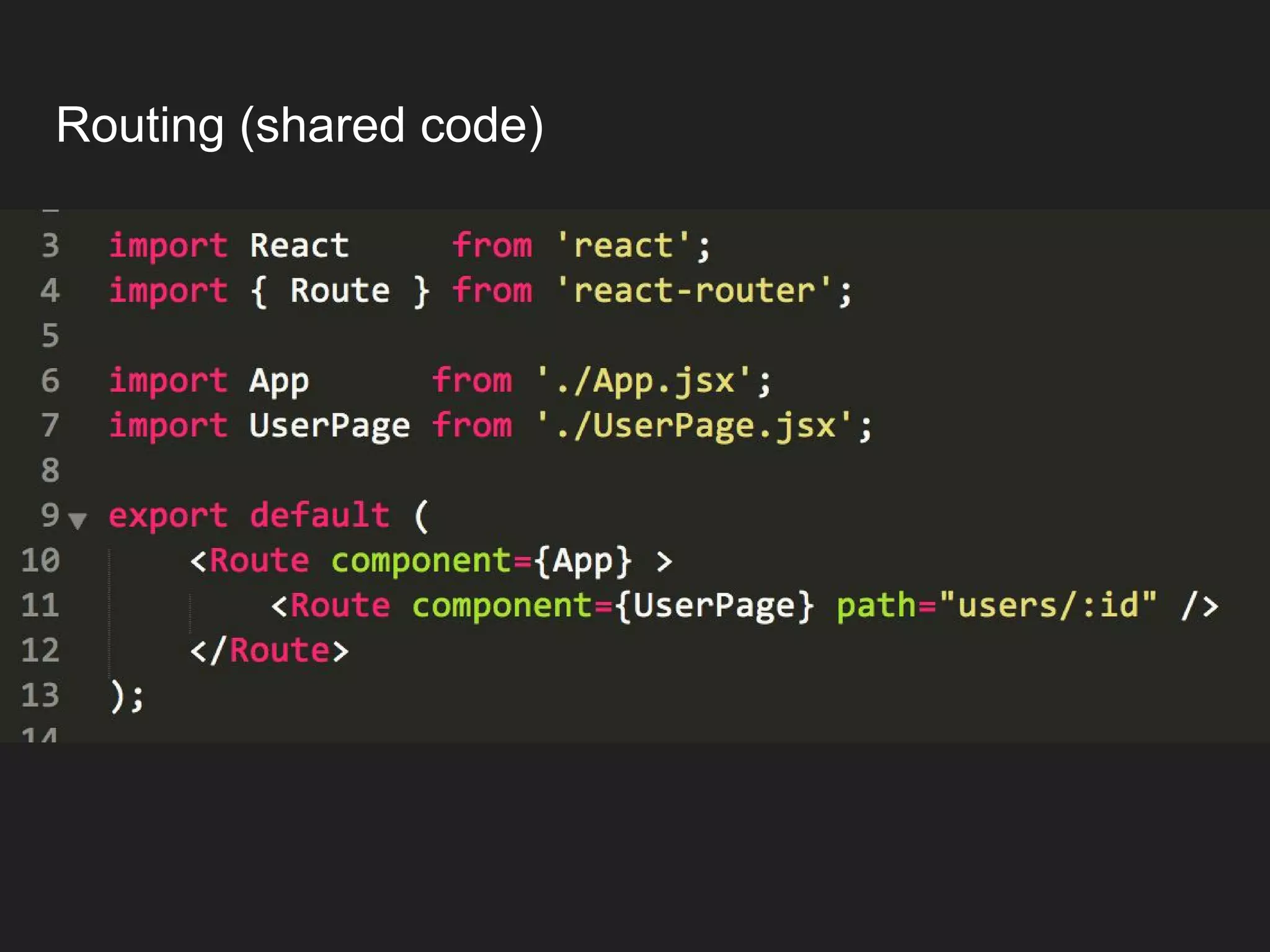 Routing (shared code) 