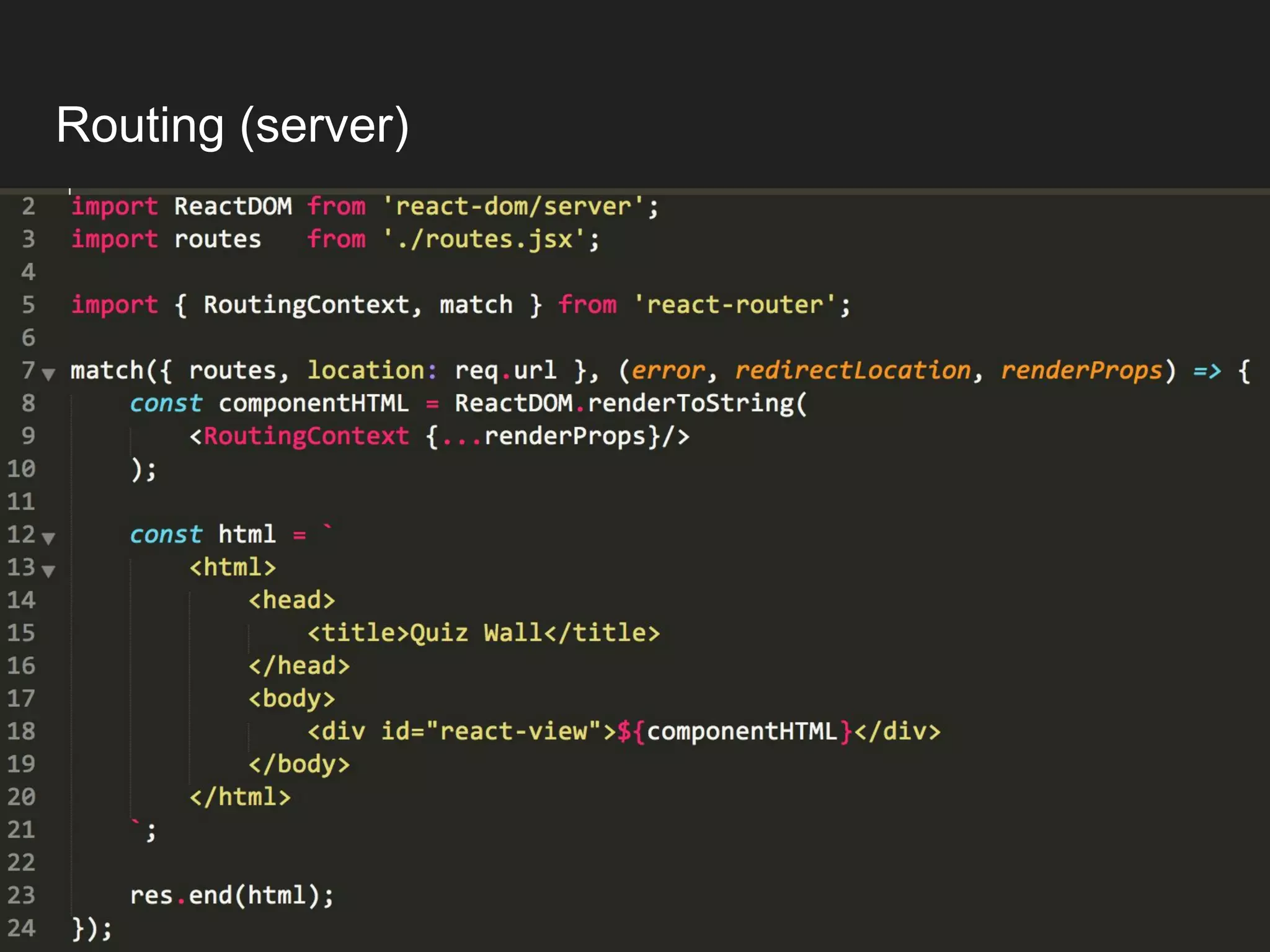 Routing (server) 