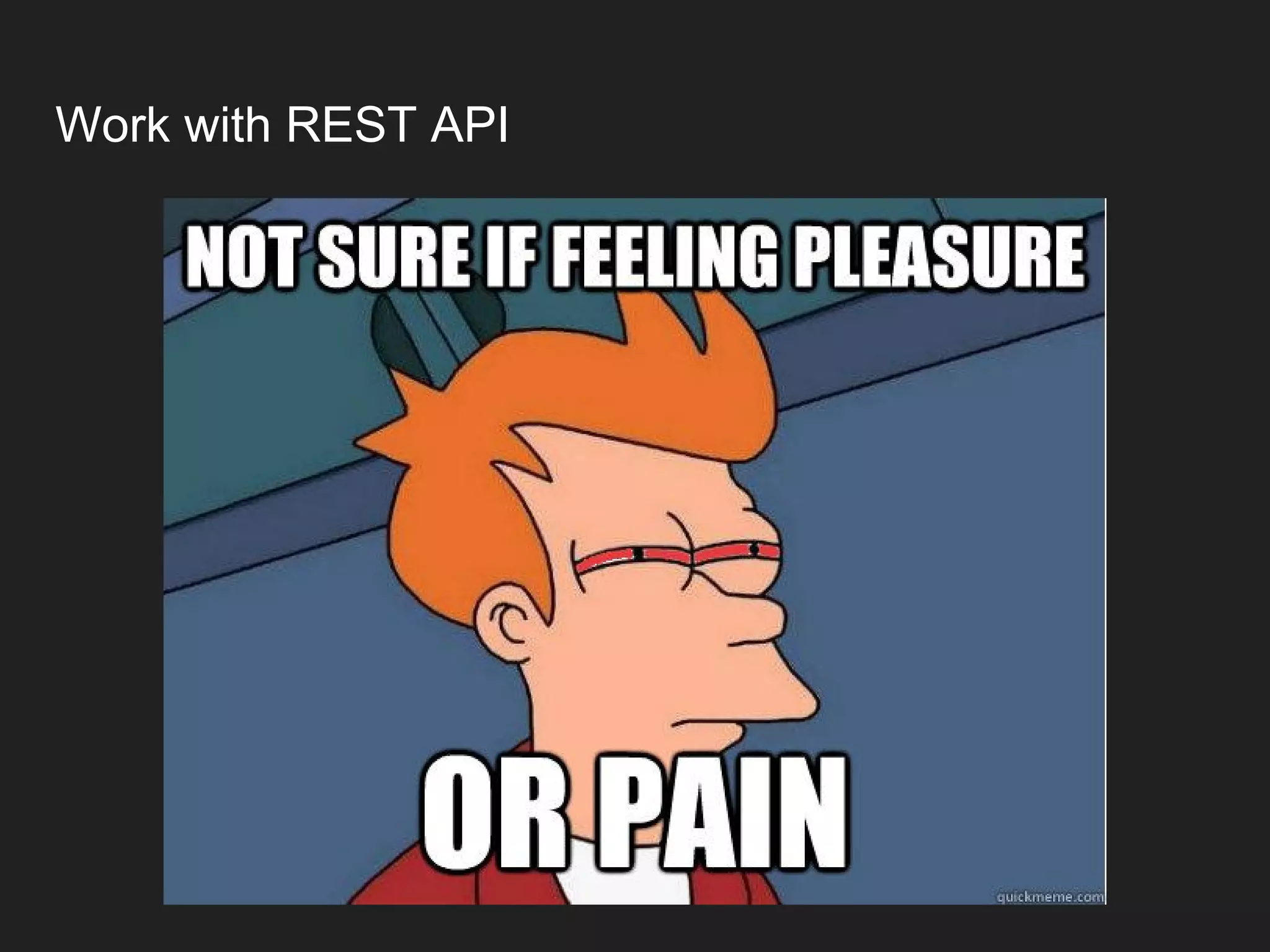 Work with REST API 