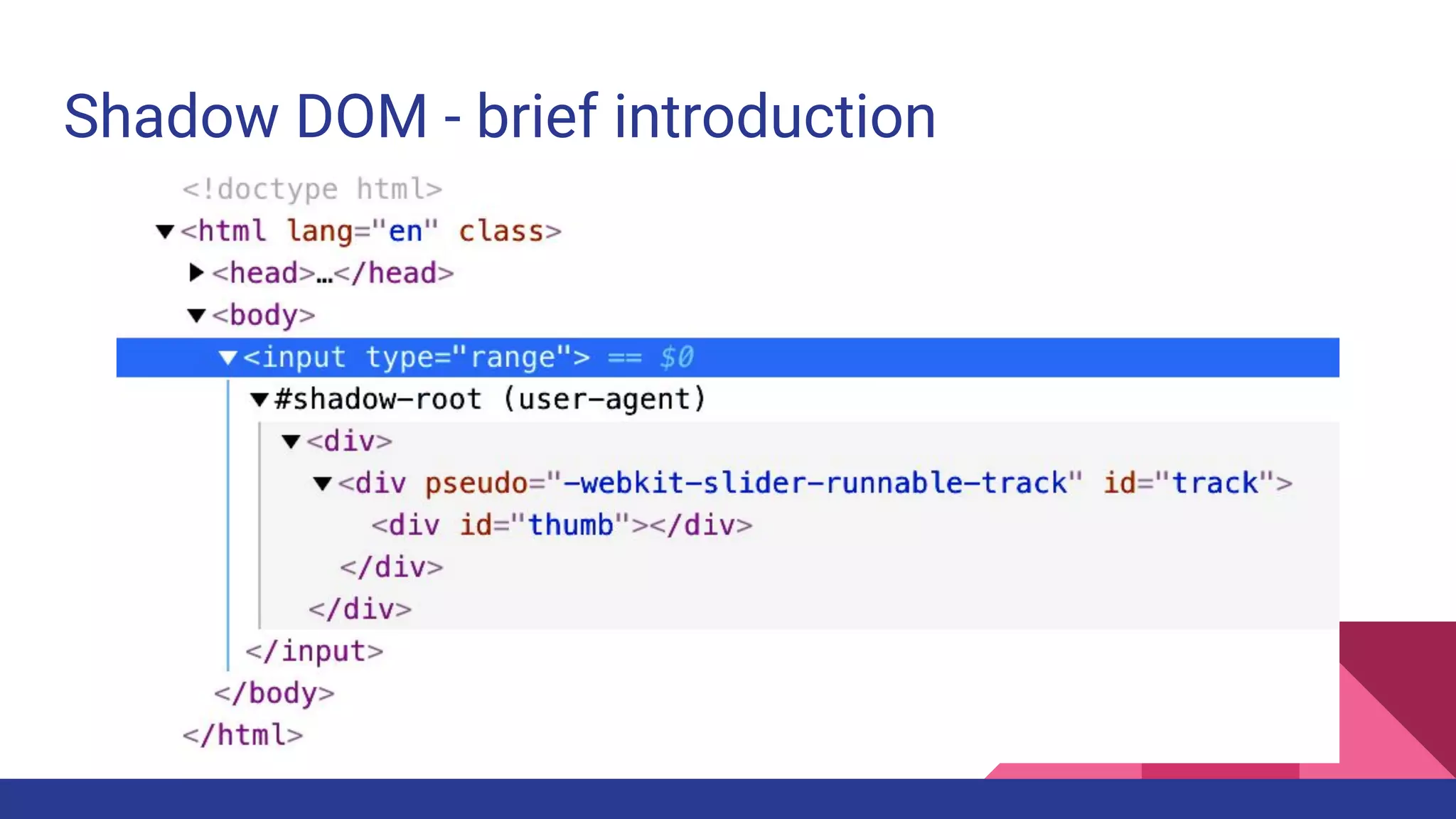 Shadow DOM - brief introduction
 