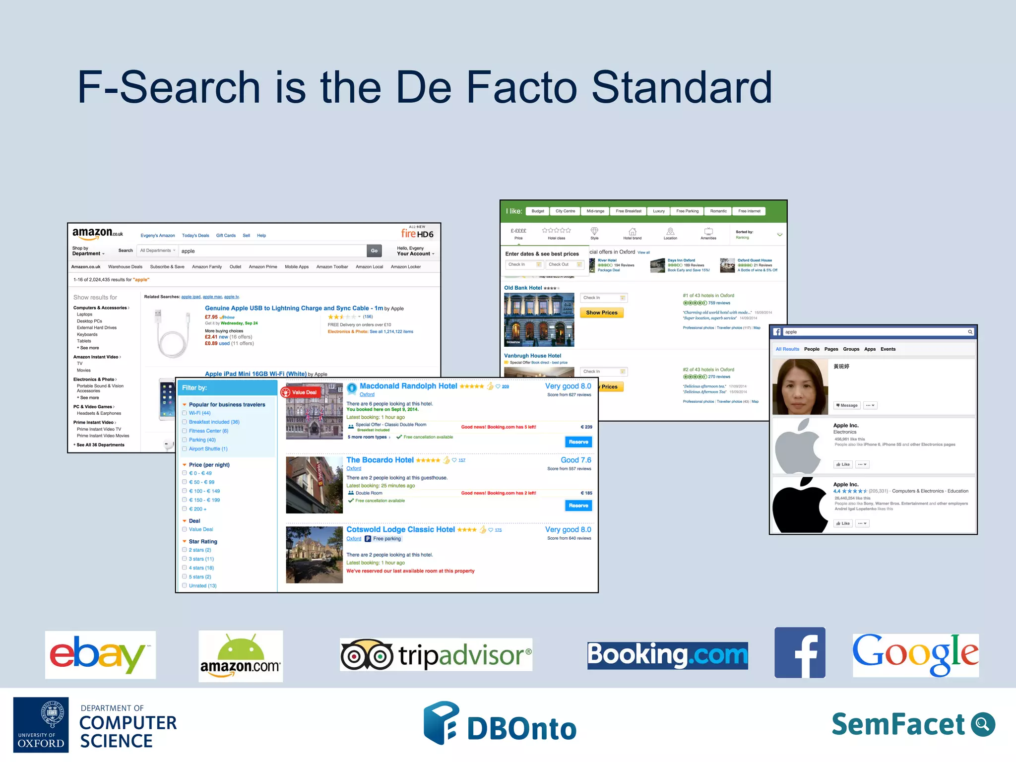 F-Search is the De Facto Standard 
 