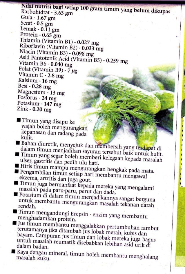 Khasiat Timun 2 1