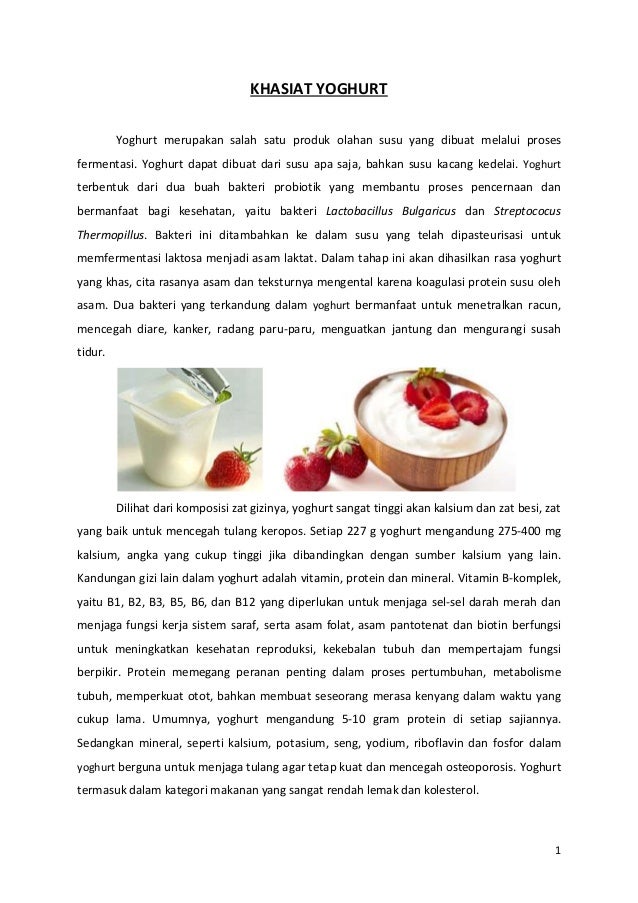 Khasiat Yoghurt Khasiat Yoghurt
