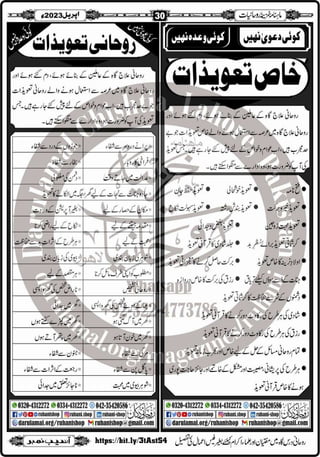 Monthly Khazina-e-Ruhaniyaat Apr'23 (Vol.13, Issue 12)