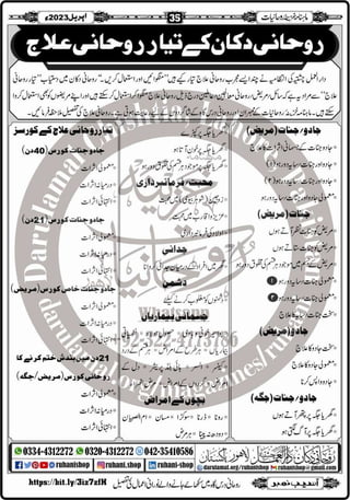 Monthly Khazina-e-Ruhaniyaat Apr'23 (Vol.13, Issue 12)