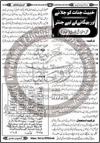 Monthly Khazina-e-Ruhaniyaat Apr'23 (Vol.13, Issue 12)
