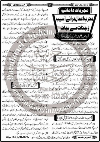 Monthly Khazina-e-Ruhaniyaat Apr'23 (Vol.13, Issue 12)