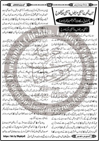 Monthly Khazina-e-Ruhaniyaat Apr'23 (Vol.13, Issue 12)