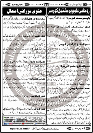 Monthly Khazina-e-Ruhaniyaat Apr'23 (Vol.13, Issue 12)