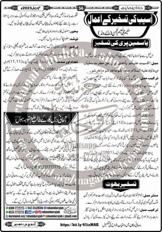 Monthly Khazina-e-Ruhaniyaat Apr'23 (Vol.13, Issue 12)