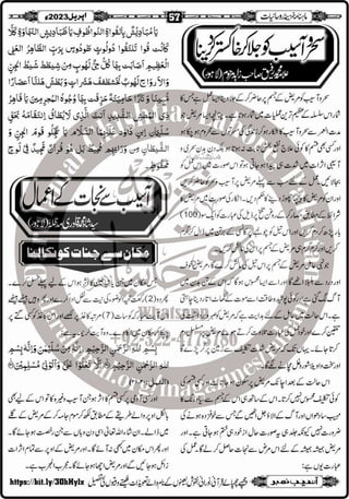 Monthly Khazina-e-Ruhaniyaat Apr'23 (Vol.13, Issue 12)