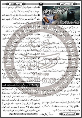 Monthly Khazina-e-Ruhaniyaat Apr'23 (Vol.13, Issue 12)