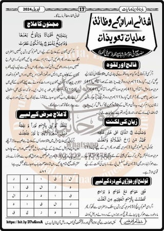 Monthly Khazina-e-Ruhaniyaat April’2024 (Vol.14, Issue 12)