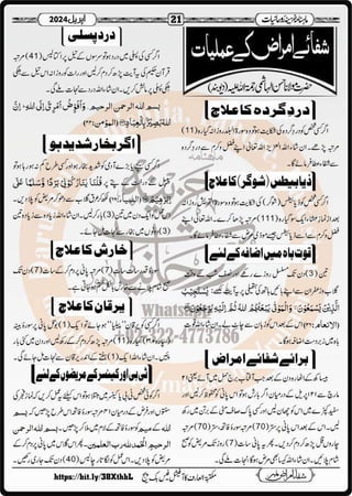 Monthly Khazina-e-Ruhaniyaat April’2024 (Vol.14, Issue 12)