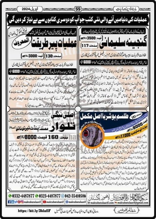 Monthly Khazina-e-Ruhaniyaat April’2024 (Vol.14, Issue 12)