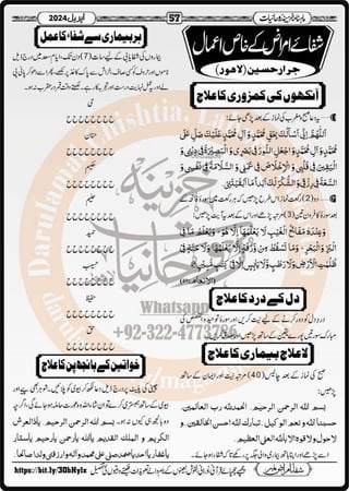 Monthly Khazina-e-Ruhaniyaat April’2024 (Vol.14, Issue 12)