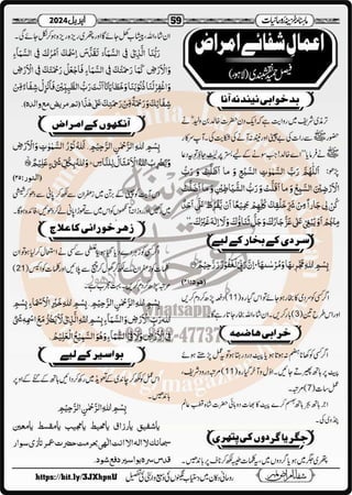 Monthly Khazina-e-Ruhaniyaat April’2024 (Vol.14, Issue 12)