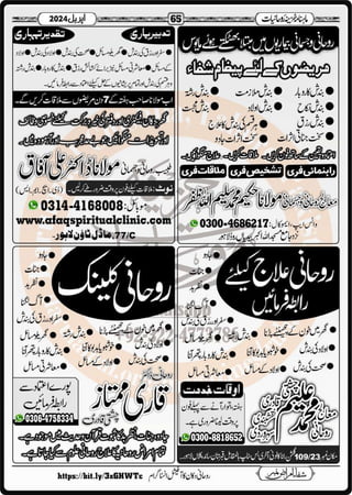 Monthly Khazina-e-Ruhaniyaat April’2024 (Vol.14, Issue 12)