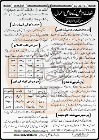 Monthly Khazina-e-Ruhaniyaat April’2024 (Vol.14, Issue 12)