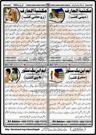 Monthly Khazina-e-Ruhaniyaat April’2024 (Vol.14, Issue 12)
