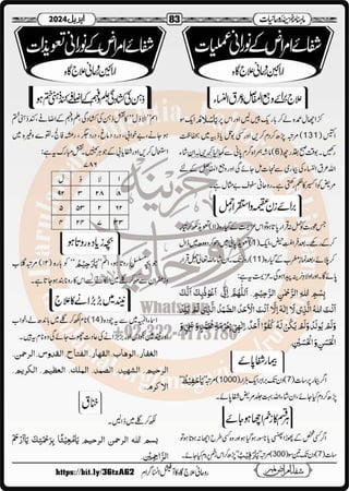 Monthly Khazina-e-Ruhaniyaat April’2024 (Vol.14, Issue 12)
