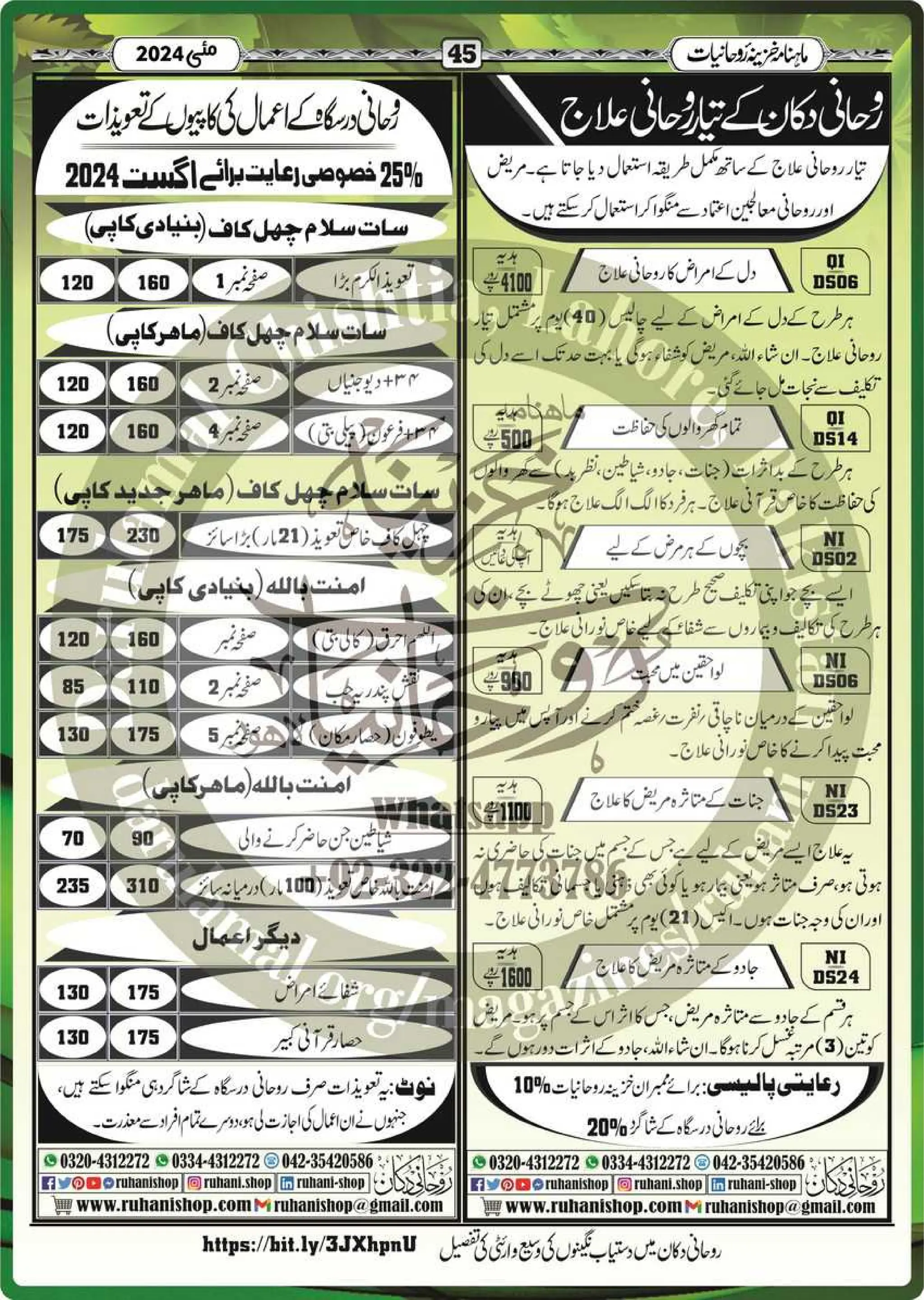 Monthly Khazina-e-Ruhaniyaat Aug’2024 (Vol.15, Issue 4)