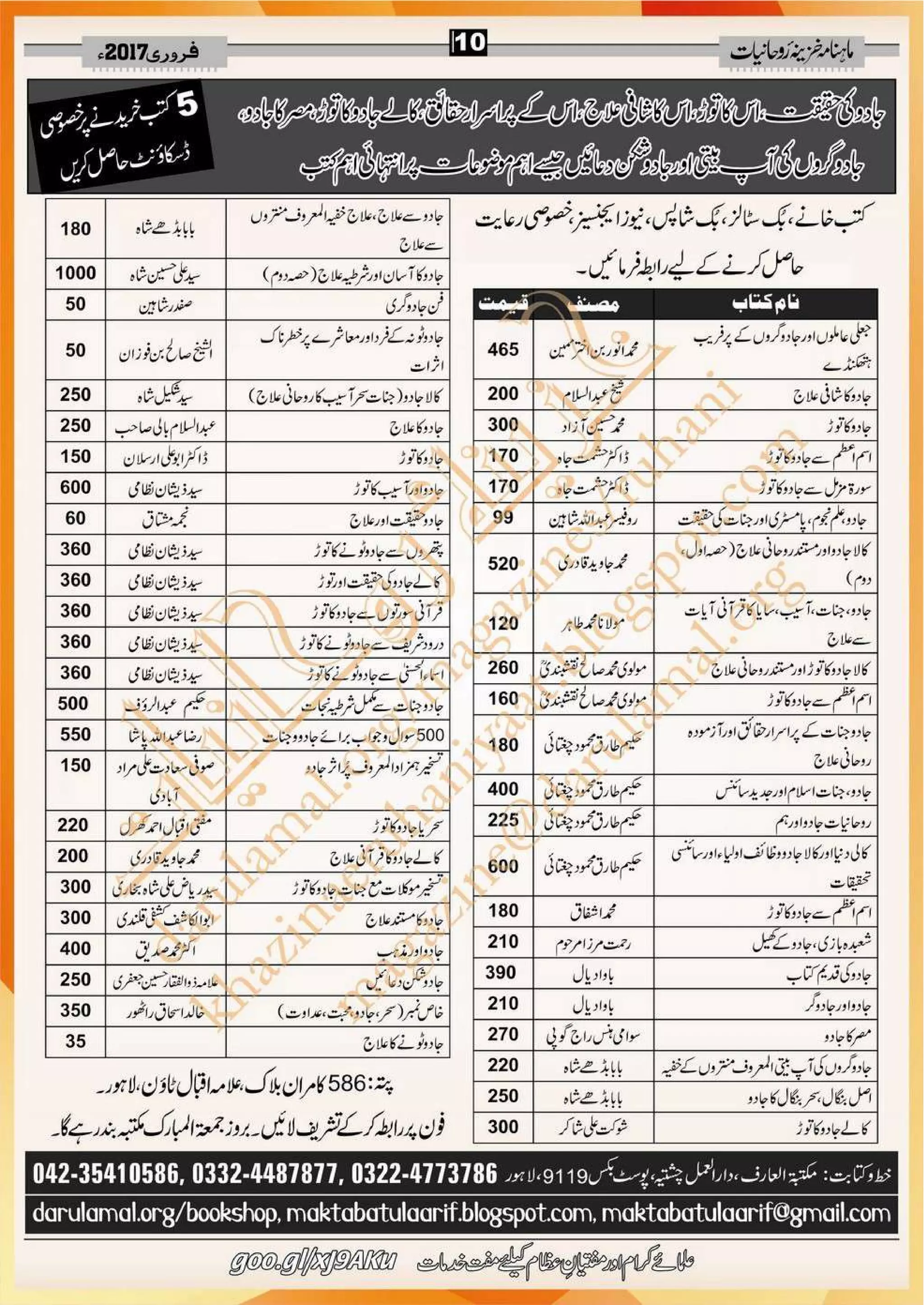 Khazina e-ruhaniyaat (feb'17)