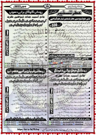 Monthly Khazina-e-Ruhaniyaat Jun'22 (Vol.13, Issue 2)