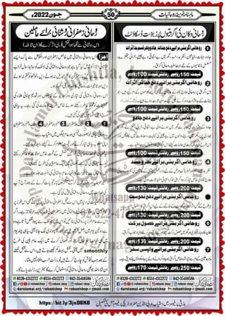 Monthly Khazina-e-Ruhaniyaat Jun'22 (Vol.13, Issue 2)