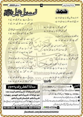 Monthly Khazina-e-Ruhaniyaat May'21 (Vol.12, Issue 1)