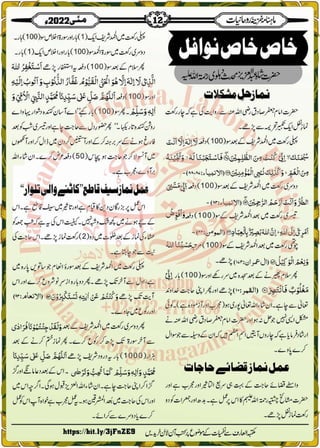 Monthly Khazina-e-Ruhaniyaat May'22 (Vol.13, Issue 1)