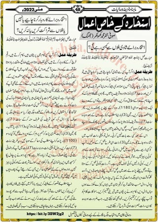 Monthly Khazina-e-Ruhaniyaat May'22 (Vol.13, Issue 1)