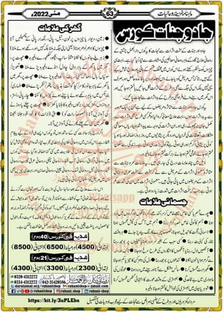 Monthly Khazina-e-Ruhaniyaat May'22 (Vol.13, Issue 1)