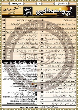 Monthly Khazina-e-Ruhaniyaat May'23 (Vol.14, Issue 1)